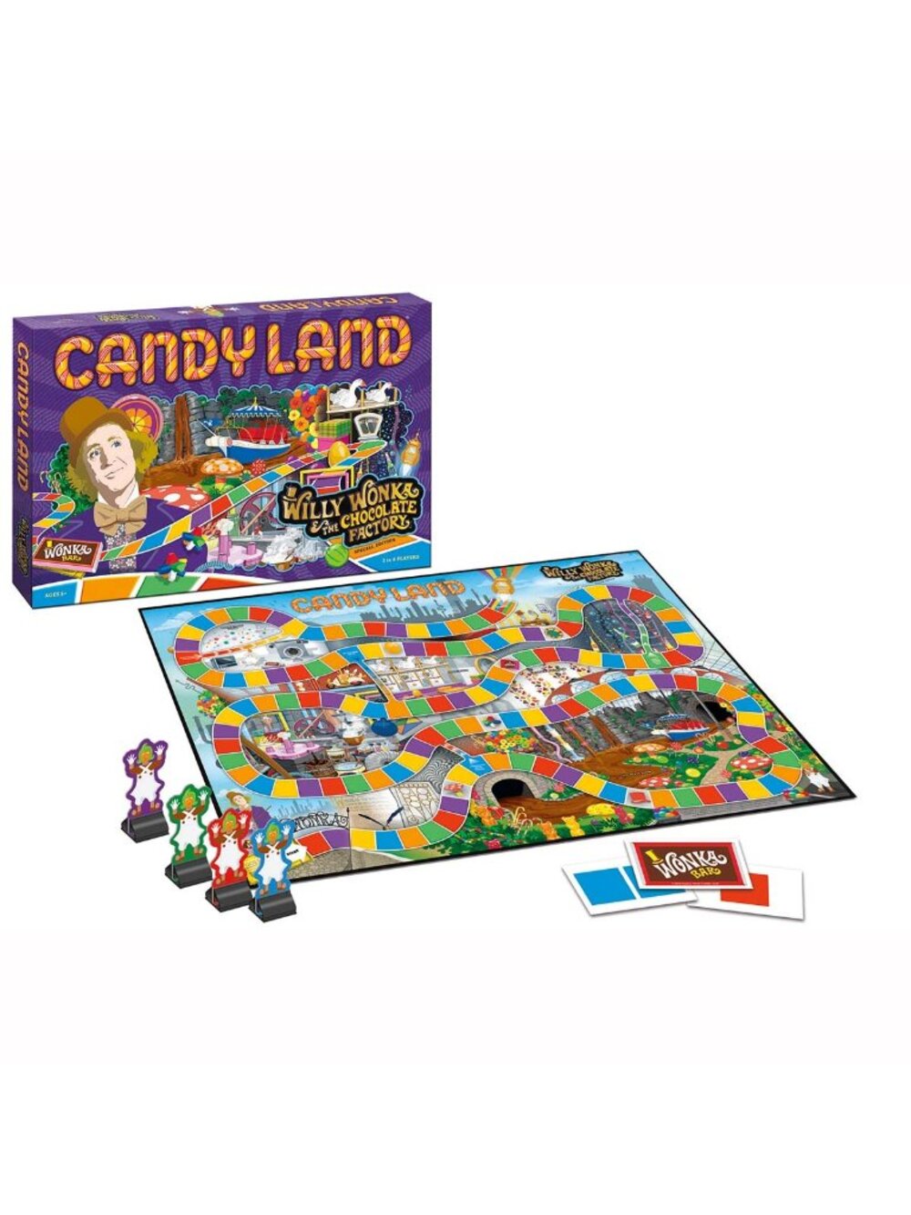 Candy Land: Willy Wonka & the Chocolate Factory Game USAopoly New in Box Sealed - Picture 3 of 3